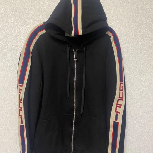 Black And Red Gucci Hoodie Sz M - Picture 2 of 9